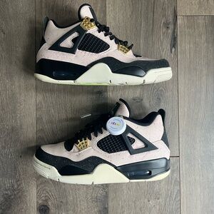 Jordan 4 pink splatter